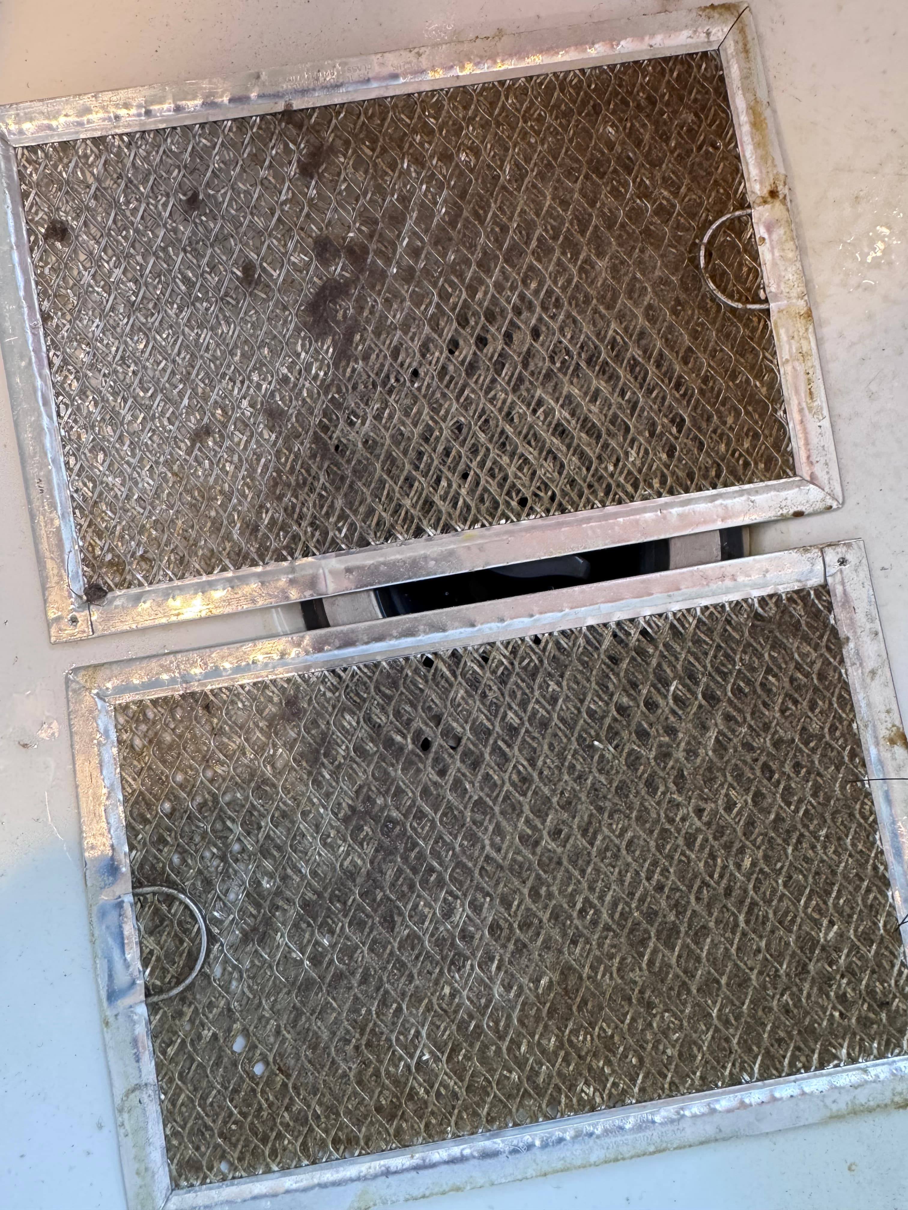 Range Hood Filters - Before
