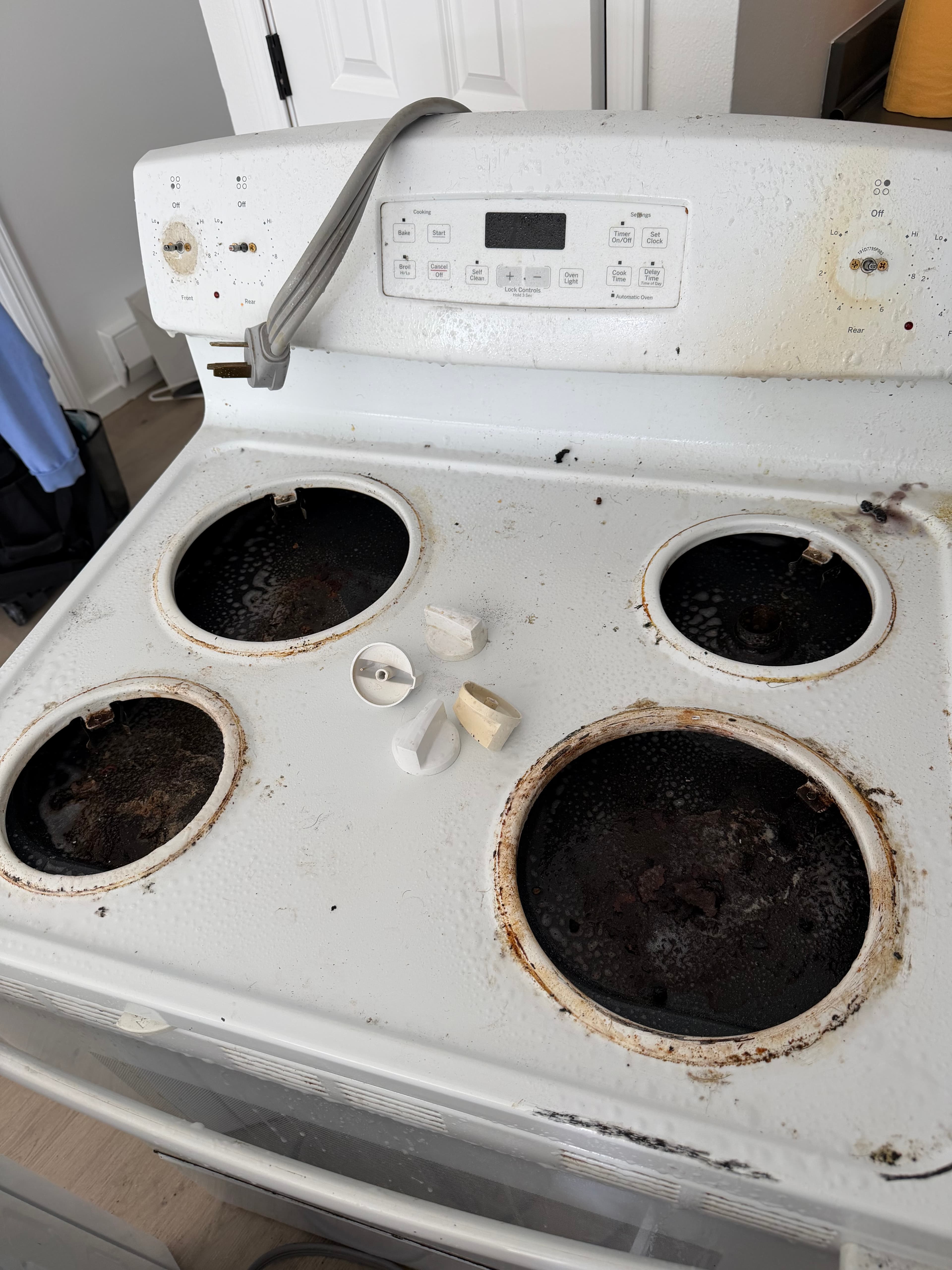 Stove Top Restoration - Before